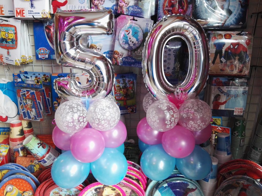 Palloncino single bubble per festa di compleanno 50 anni – partyeballoon