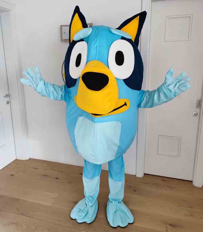 noleggio mascotte bluey