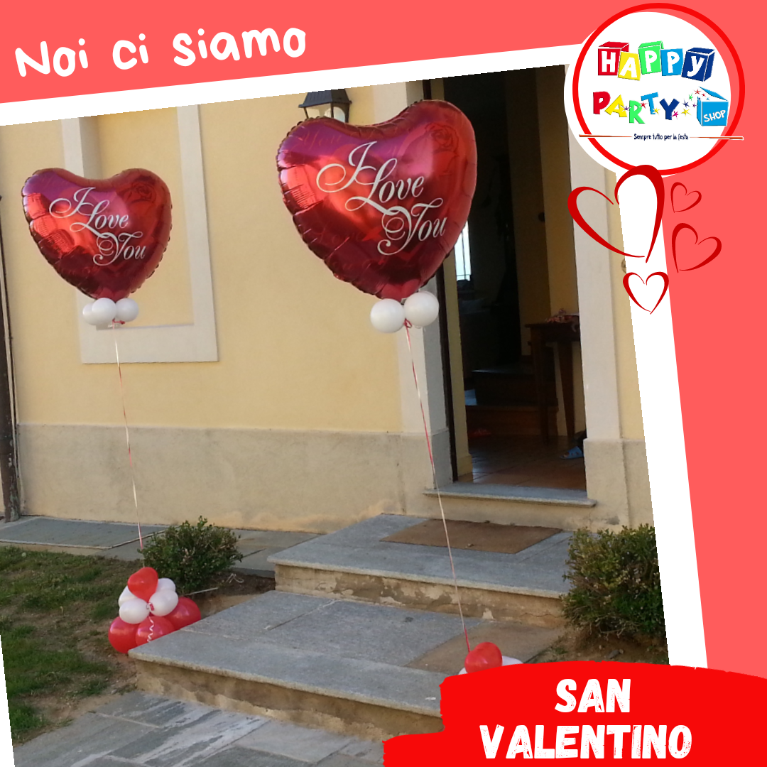 palloncini cuori san valentino