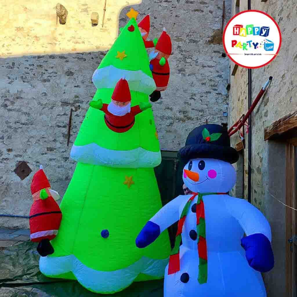 noleggio albero di natale gonfiabile 5m happy party