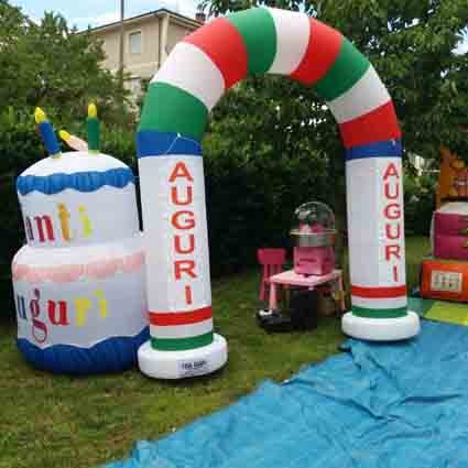 GIOCO GONFIABILE SCIVOLO FESTA LUNA PARK